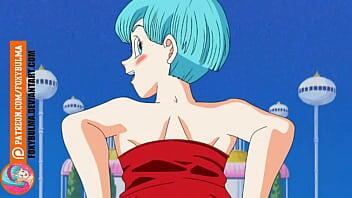 Dragon ball bulma che mostra figa e tette